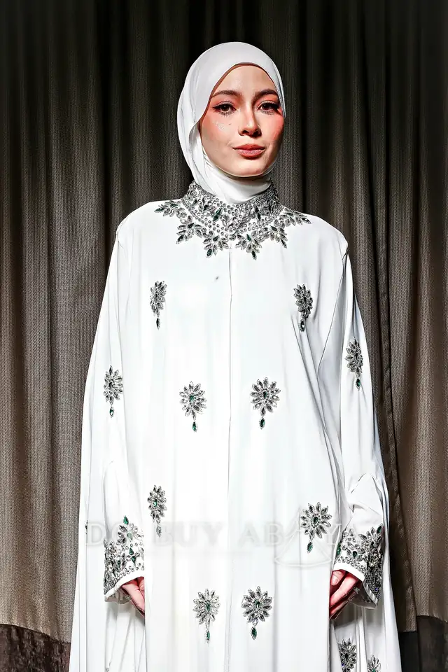 Mahani Luxe with collar — #bellasyedyes bridal abaya by Do Buy Abaya