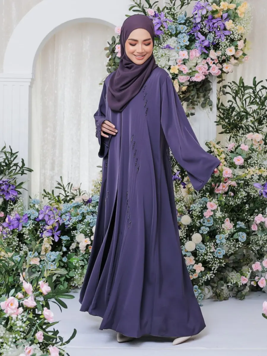 Nuha Pleated Violet