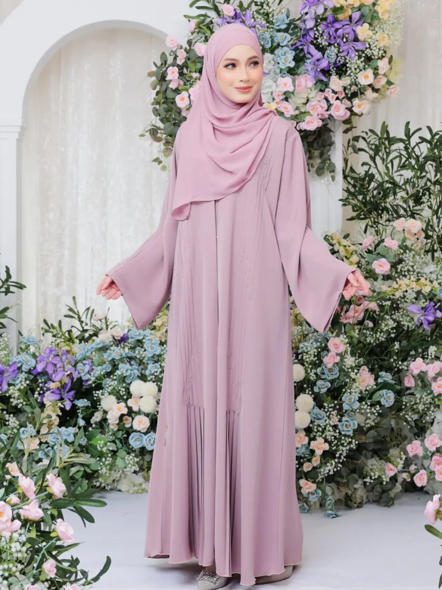 Nuha Pleated Dusty Pink