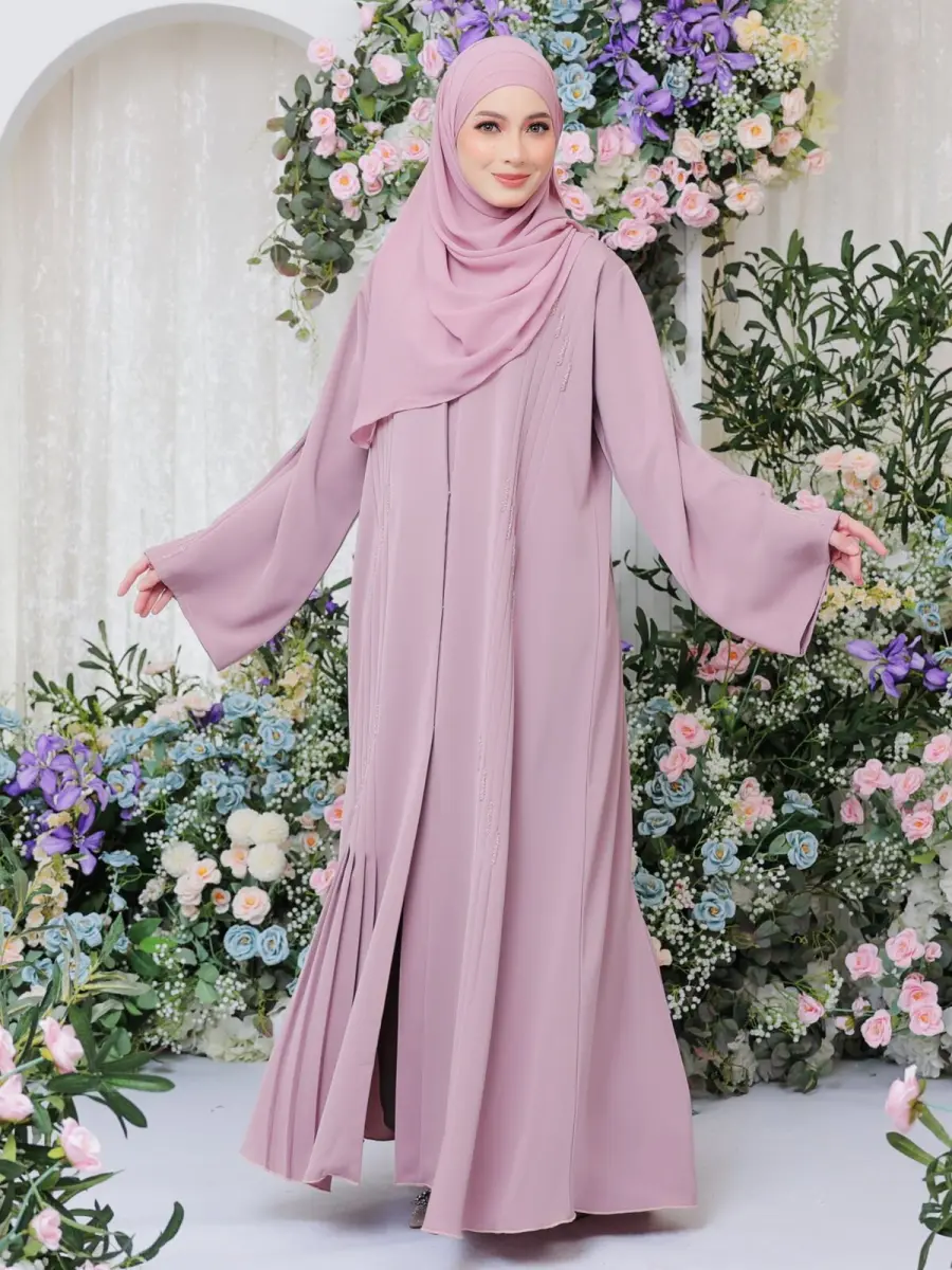 Nuha Pleated Dusty Pink