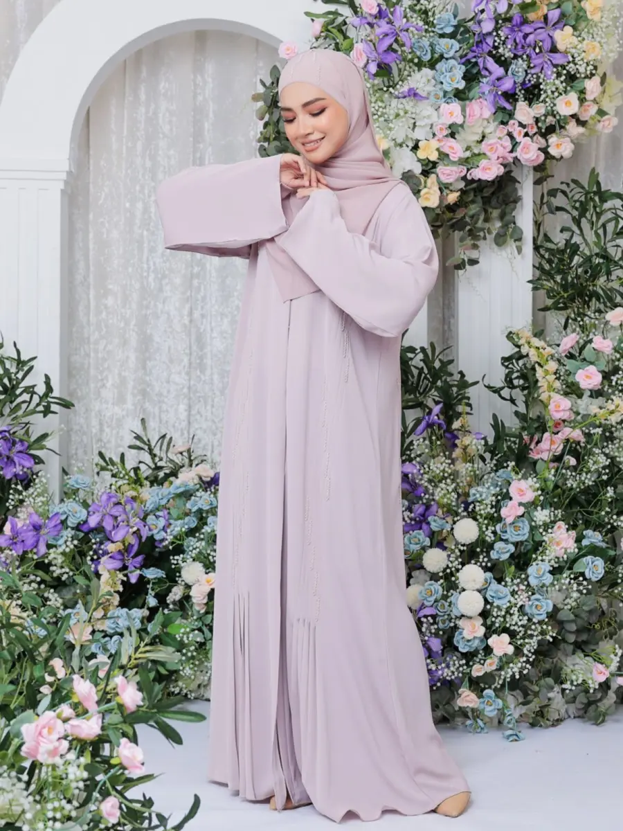 Nuha Pleated Pink Blush