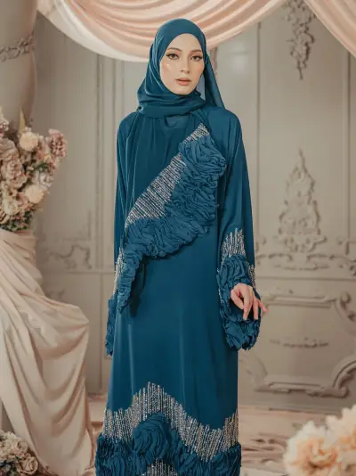 Ophelia Teal Blue
