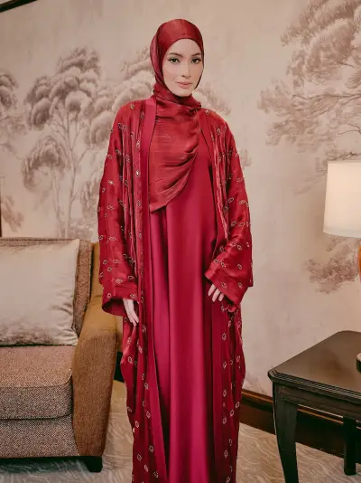 Ready Stocks Raindrop Maroon