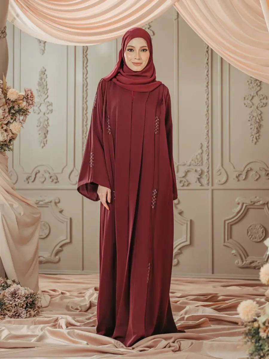 Lily Tenun Maroon