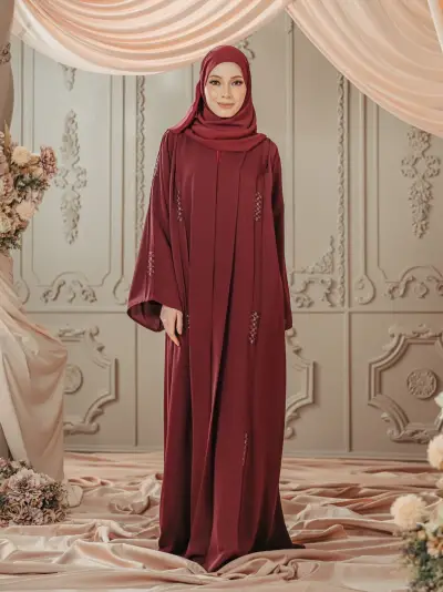 Lily Tenun Maroon