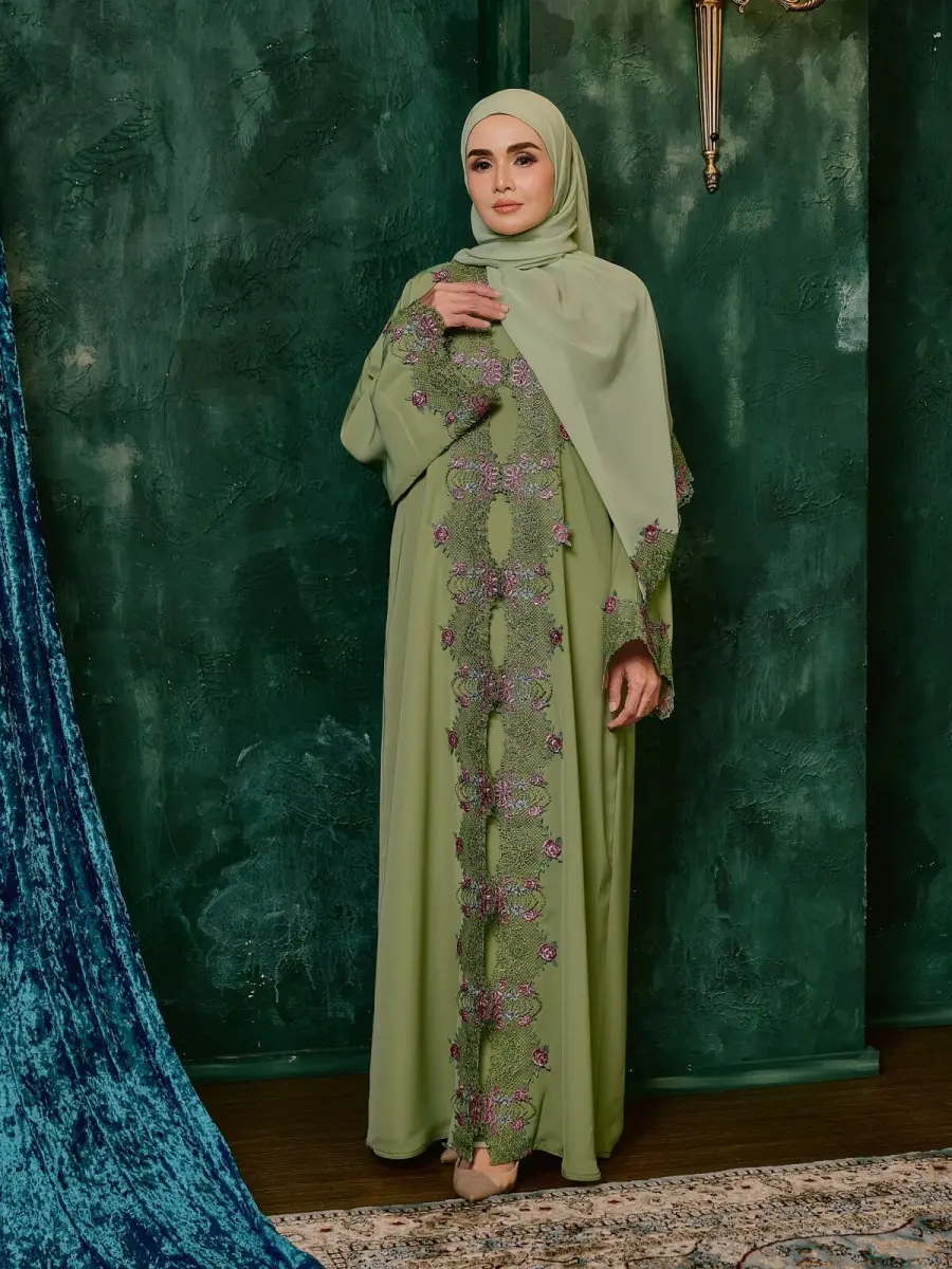 Rosetta Lace Lime Green