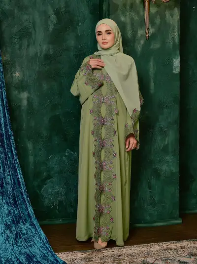 Rosetta Lace Lime Green