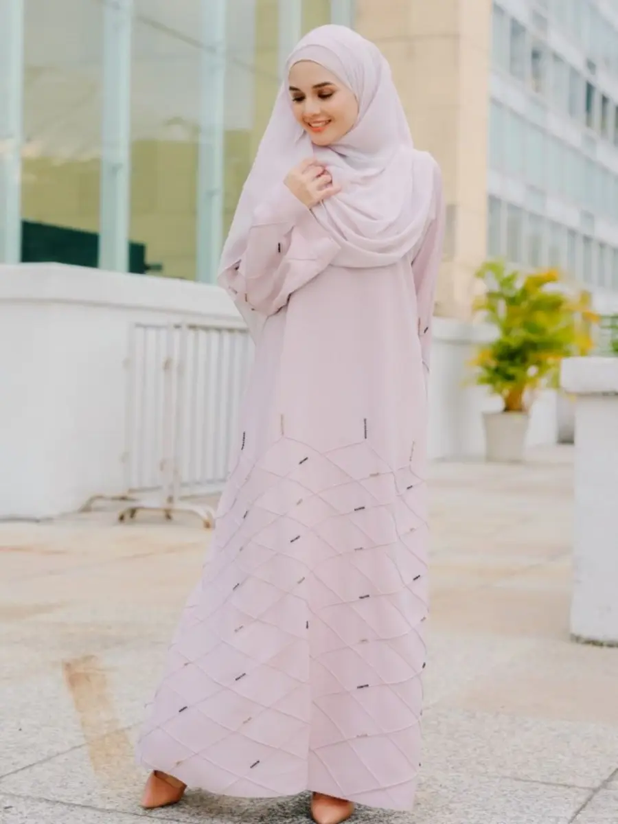 Crystal Abaya Pale Pink