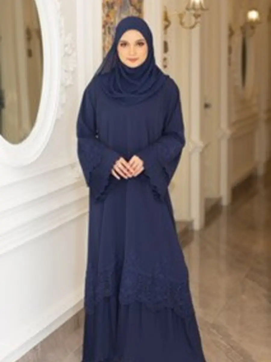 Amel Pleated Dark Blue