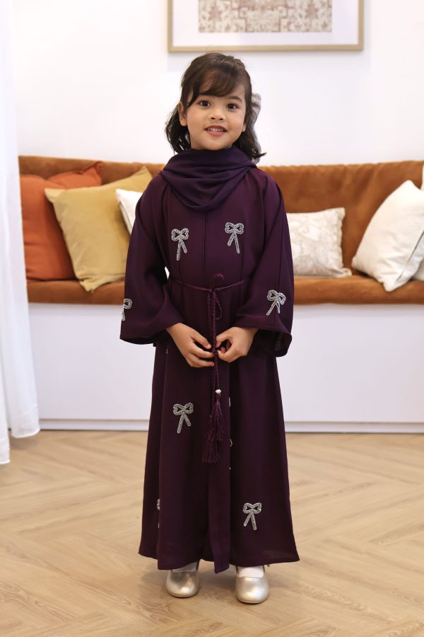 Ready Stocks Kids Ribbon Dark Purple