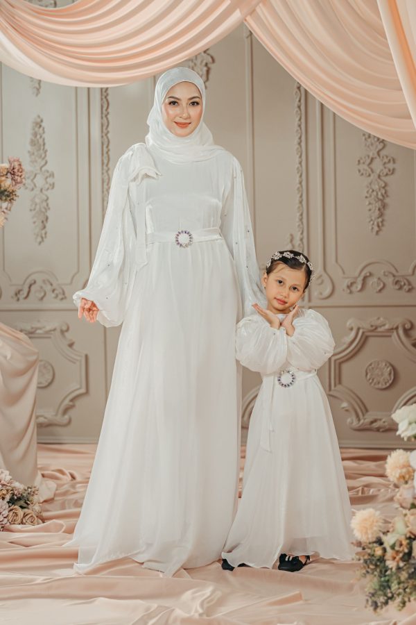 Ready Stock Kids Maya Bow White