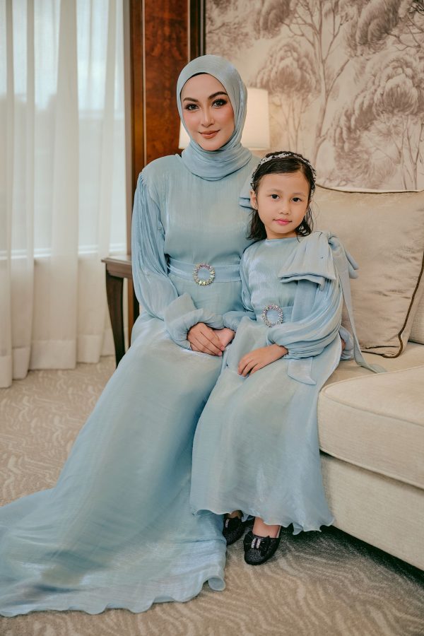 Ready Stocks Maya Bow Light Blue