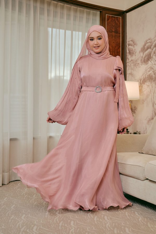 Ready Stocks Maya Bow Dusty Pink