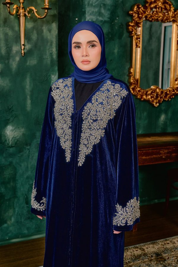 Ready Stocks Kayra Velvet Dark Blue