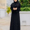 Crystal Abaya Black