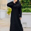 Crystal Abaya Black
