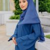 Crystal Abaya Royal Blue