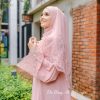 Luna Lace Abaya Pink