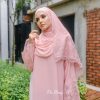 Luna Lace Abaya Pink