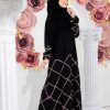 Harmony Abaya Pink Line
