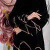 Harmony Abaya Pink Line