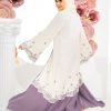 Open Dove Abaya Light Purple