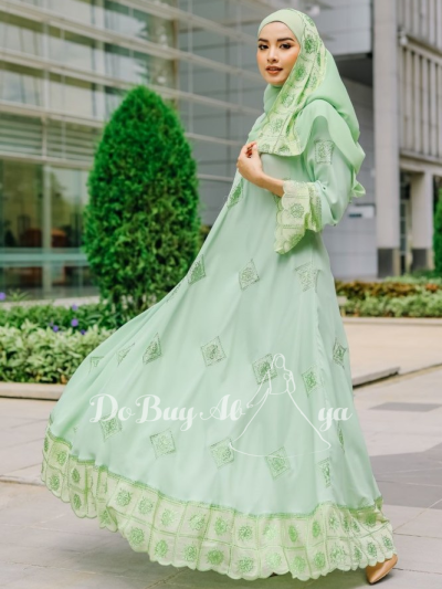 Ready Stocks Mahasin Princess Green