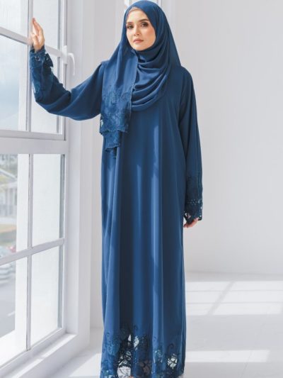 Lotus Lace Dark Blue