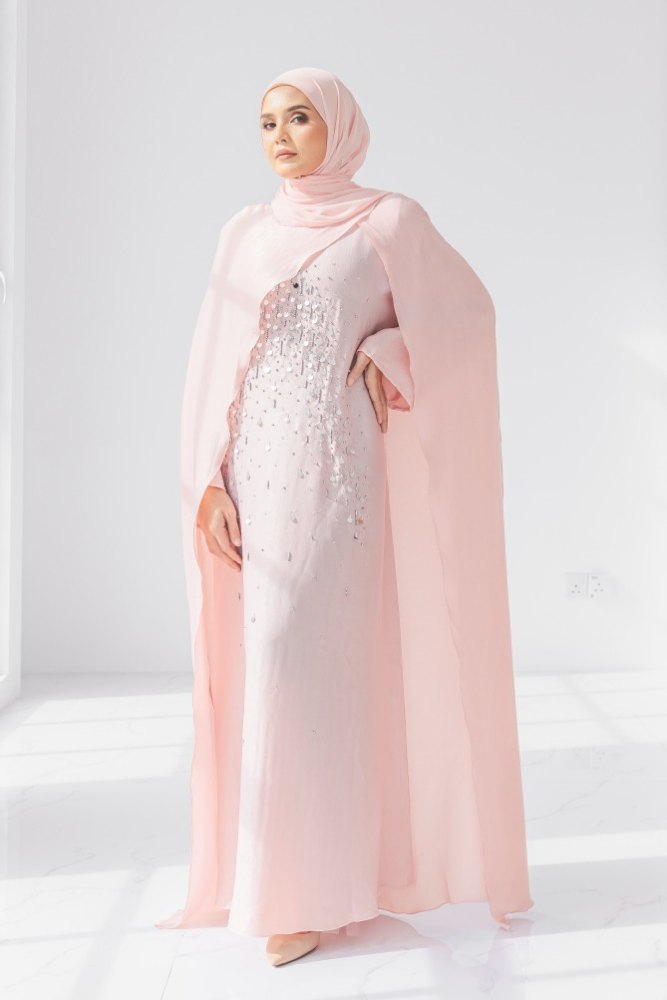 Ridaa Abaya Pink