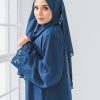 Ready Stocks Lotus Lace Dark Blue