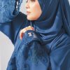Ready Stocks Lotus Lace Dark Blue