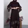 Ready Stocks Safira Abaya Dark Purple