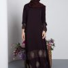 Ready Stocks Safira Abaya Dark Purple