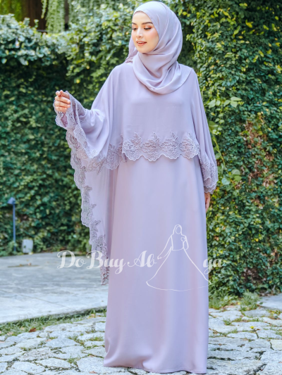 Ready Stocks Zehra Cape Purple