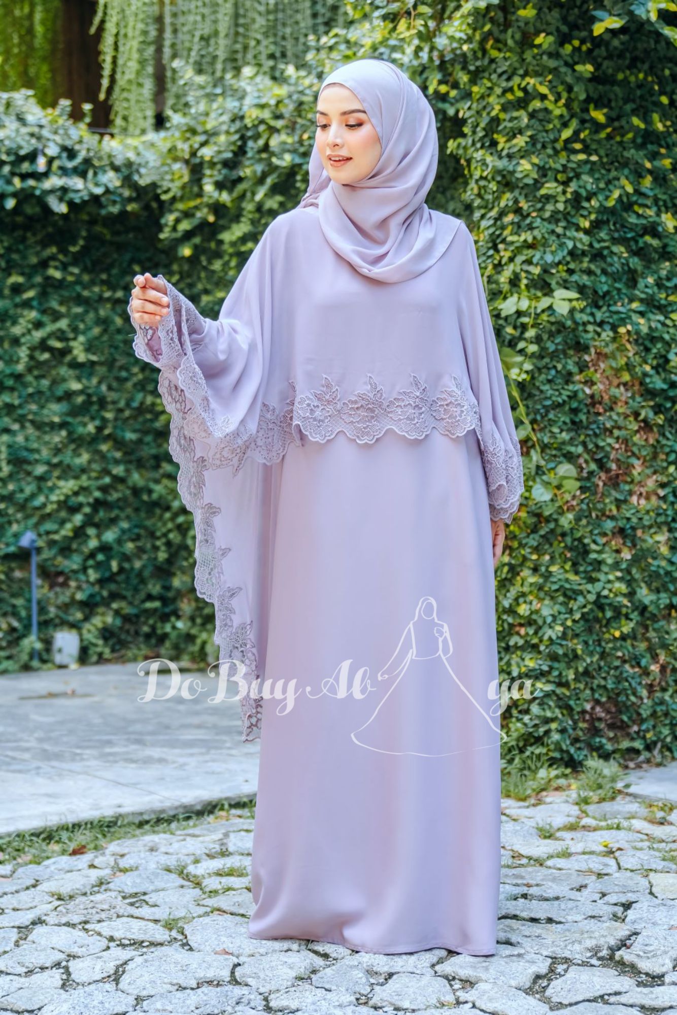 Ready Stocks Zehra Cape Purple