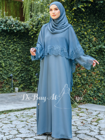Zehra Cape Ash Blue