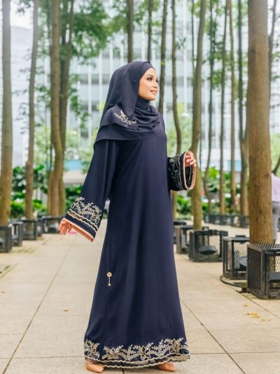 Jasmine Abaya Dark Blue