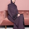 Tangled Abaya Dusty Purple