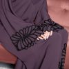 Tangled Abaya Dusty Purple