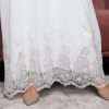 Luna Lace Abaya White