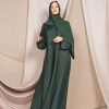 Layla Abaya Dark Green