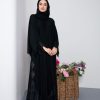 Burj Abaya Black Embriodery