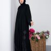 Burj Abaya Black Embriodery