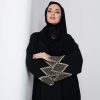 Burj Abaya Beige Embriodery