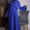 Bloke Diamond Abaya Royal Blue