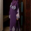 Angeline Dark Purple - Silver Lace