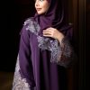 Angeline Dark Purple - Silver Lace