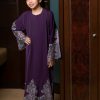 Kids Angeline Dark Purple - Silver Lace