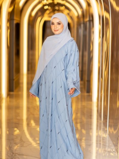 Diamond Abaya Light Blue