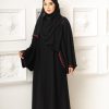 Kaftan Farasha Abaya Basic - Maroon Line
